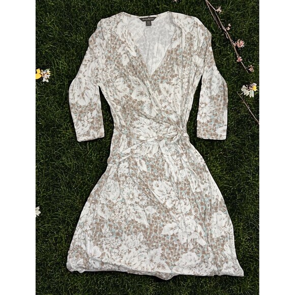 Tommy Bahama Faux Wrap Dress Sz S Floral Womens Stretchy - Picture 1 of 3